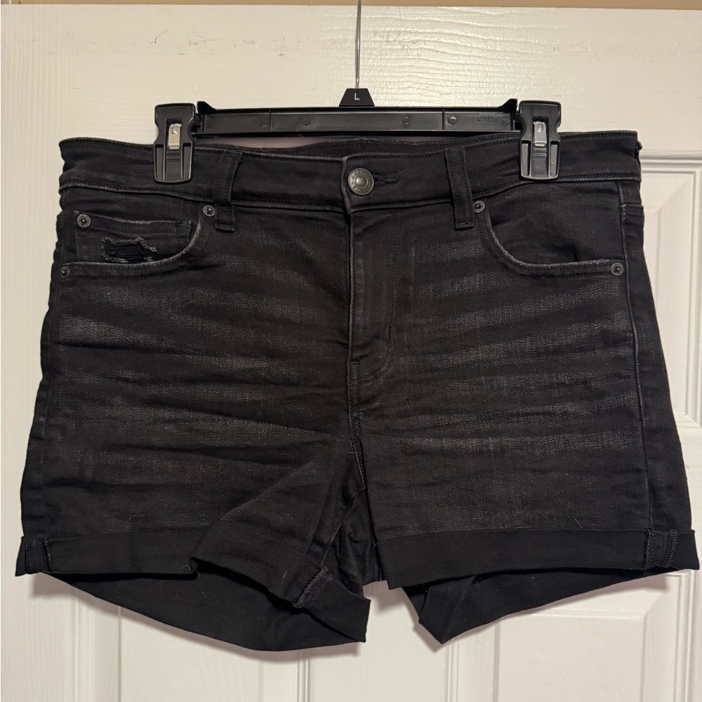 American Eagle Outfitters Black Midi Shorts 10